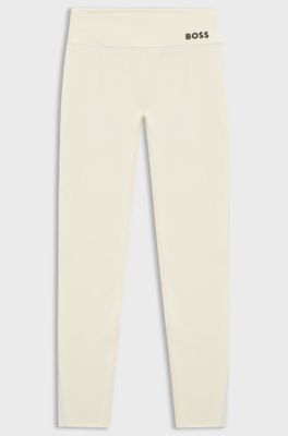 Active performance-stretch leggings with moisture management, Light Yellow