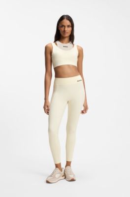 Legging Actif en stretch performant avec gestion de l'humidit&eacute;, Jaune clair