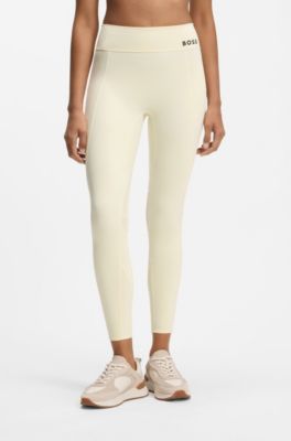 Active performance-stretch leggings with moisture management, Light Yellow