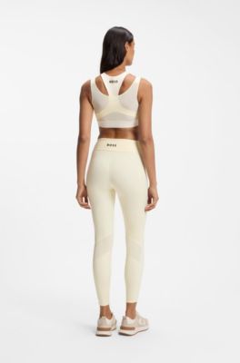 Legging Actif en stretch performant avec gestion de l'humidit&eacute;, Jaune clair