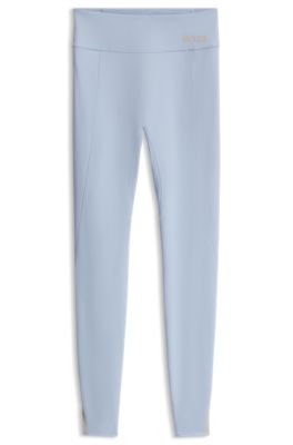 Active performance-stretch leggings with moisture management, Light Blue