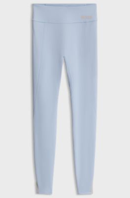 Active performance-stretch leggings with moisture management, Light Blue