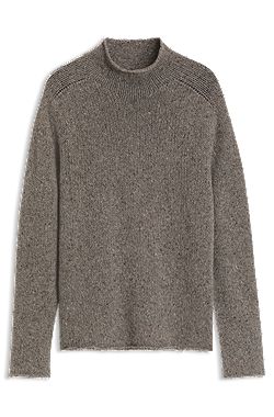 BOSS BY BECKHAM sweater in virgin-wool tweed