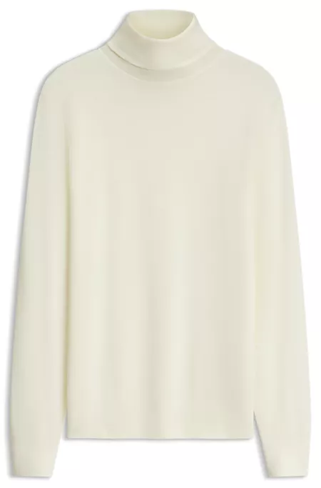 BOSS BY BECKHAM rollneck sweater in virgin wool and cashmere