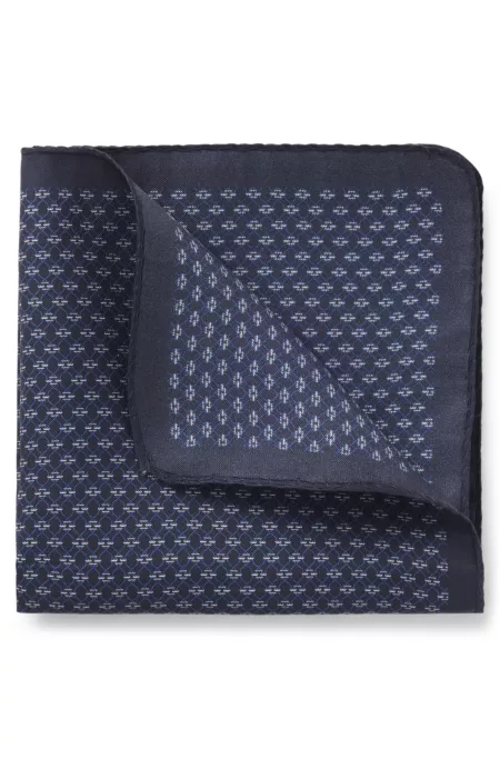BOSS ONE Pochette de costume en soie à motif imprimé