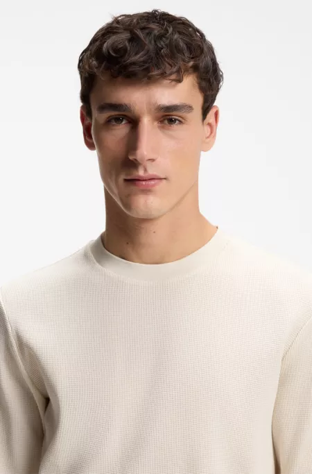 Cotton-jersey T-shirt with crew neck