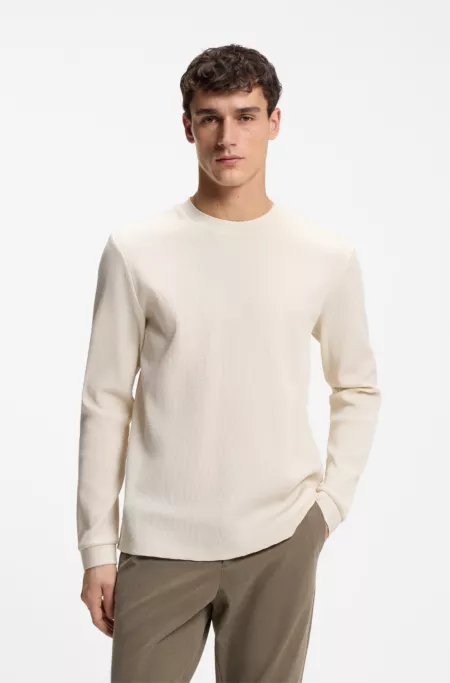 Cotton-jersey T-shirt with crew neck