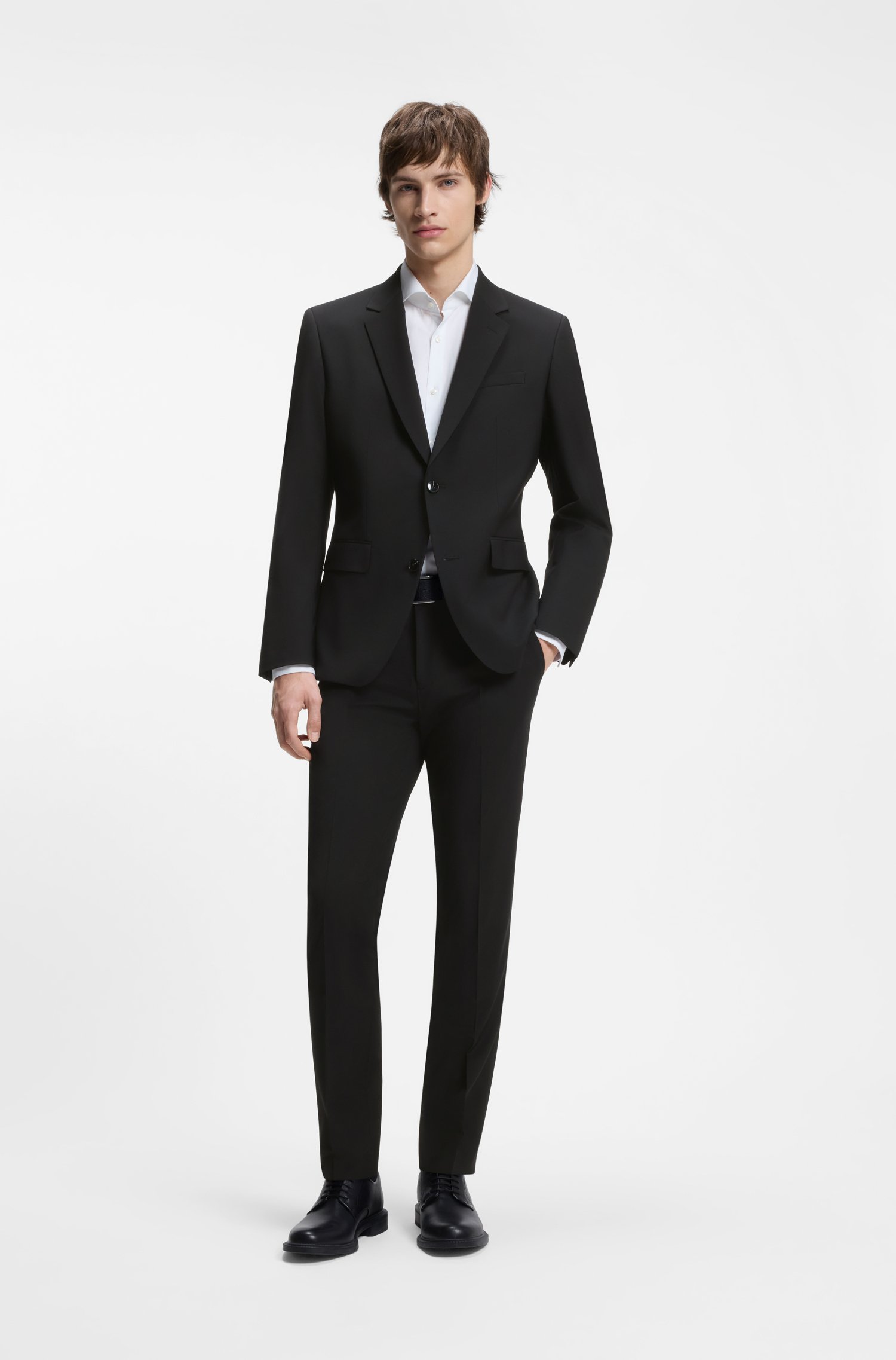 Hugo Two-piece slim-fit wool-blend suit kostymer herr