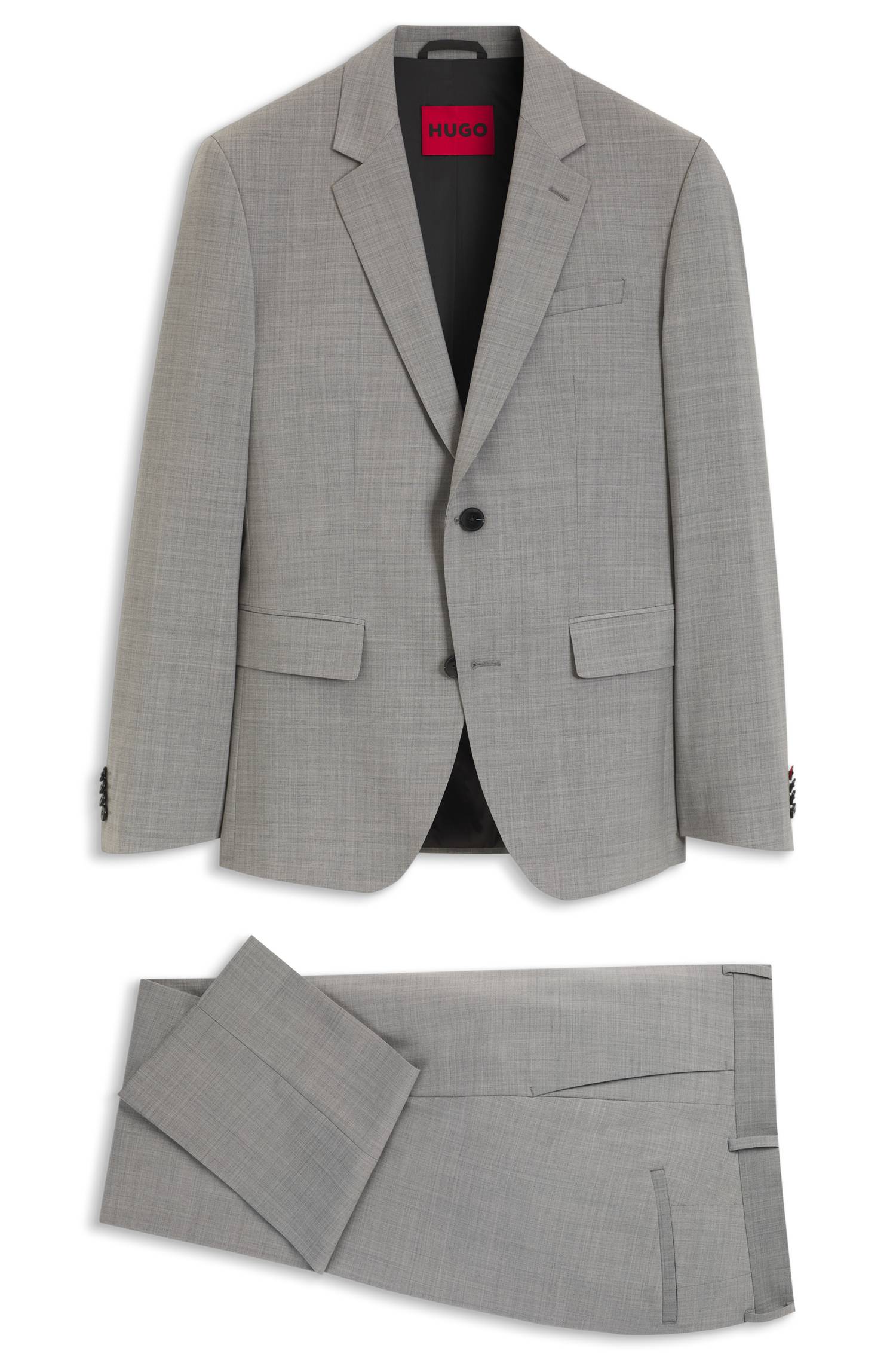 Hugo Two-piece slim-fit wool-blend suit kostymer herr – bild 4