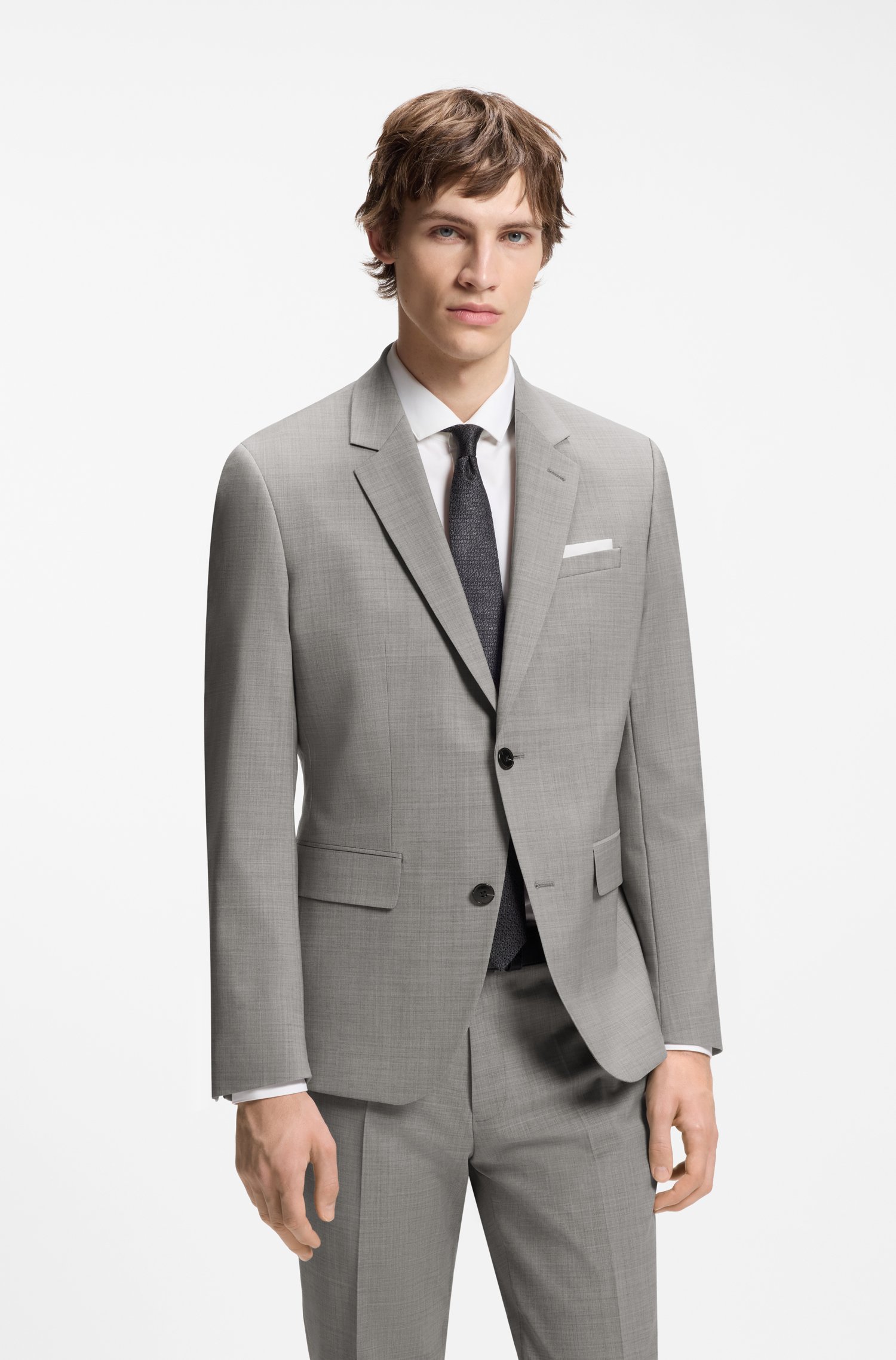 Hugo Two-piece slim-fit wool-blend suit kostymer herr – bild 2
