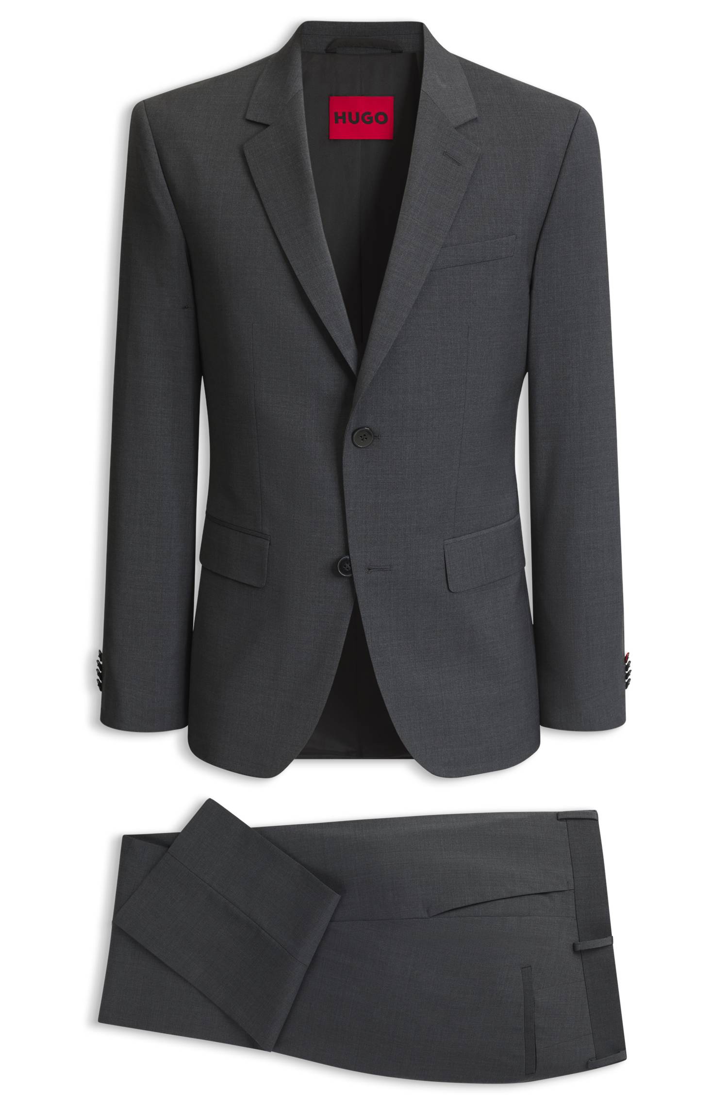 Hugo Two-piece slim-fit wool-blend suit kostymer herr – bild 4