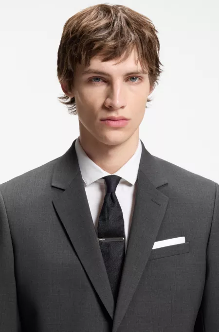 Zweiteiliger Slim-Fit Anzug aus Woll-Mix