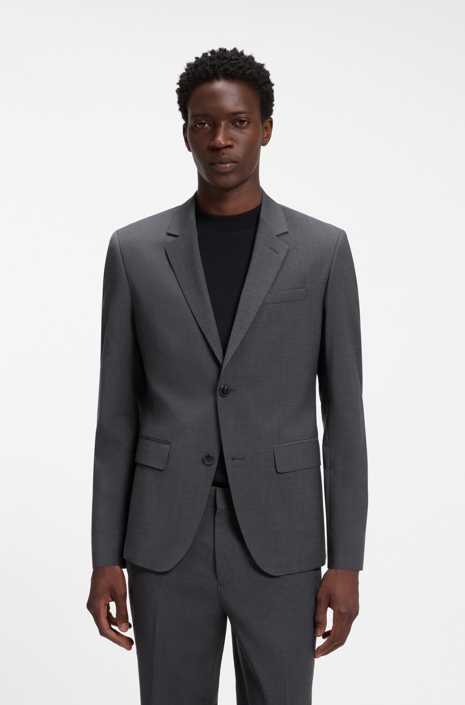 Hugo Two-piece slim-fit wool-blend suit kostymer herr – bild 2