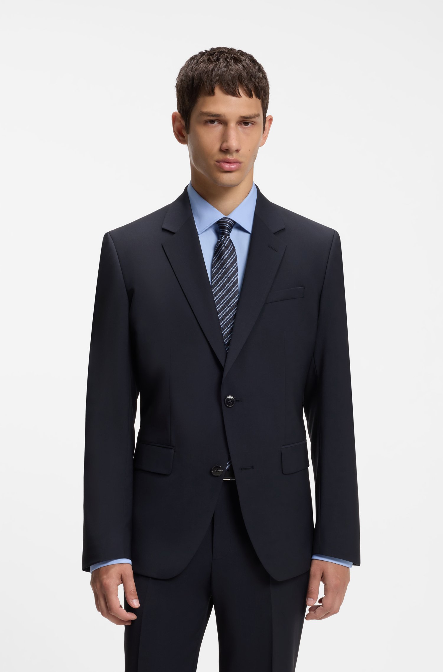 Hugo Two-piece slim-fit wool-blend suit kostymer herr – bild 2