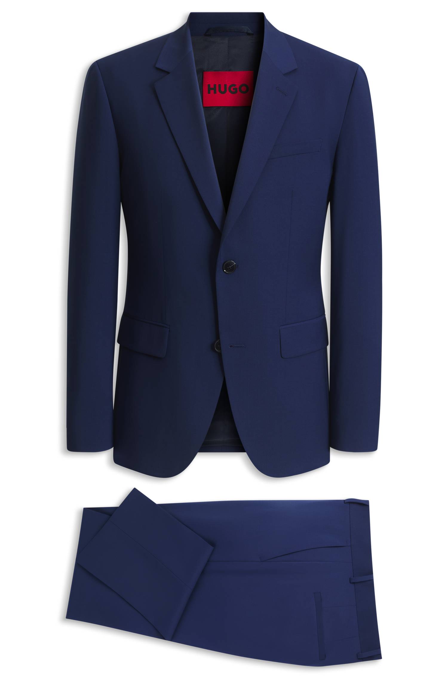 Hugo Two-piece slim-fit wool-blend suit kostymer herr – bild 4