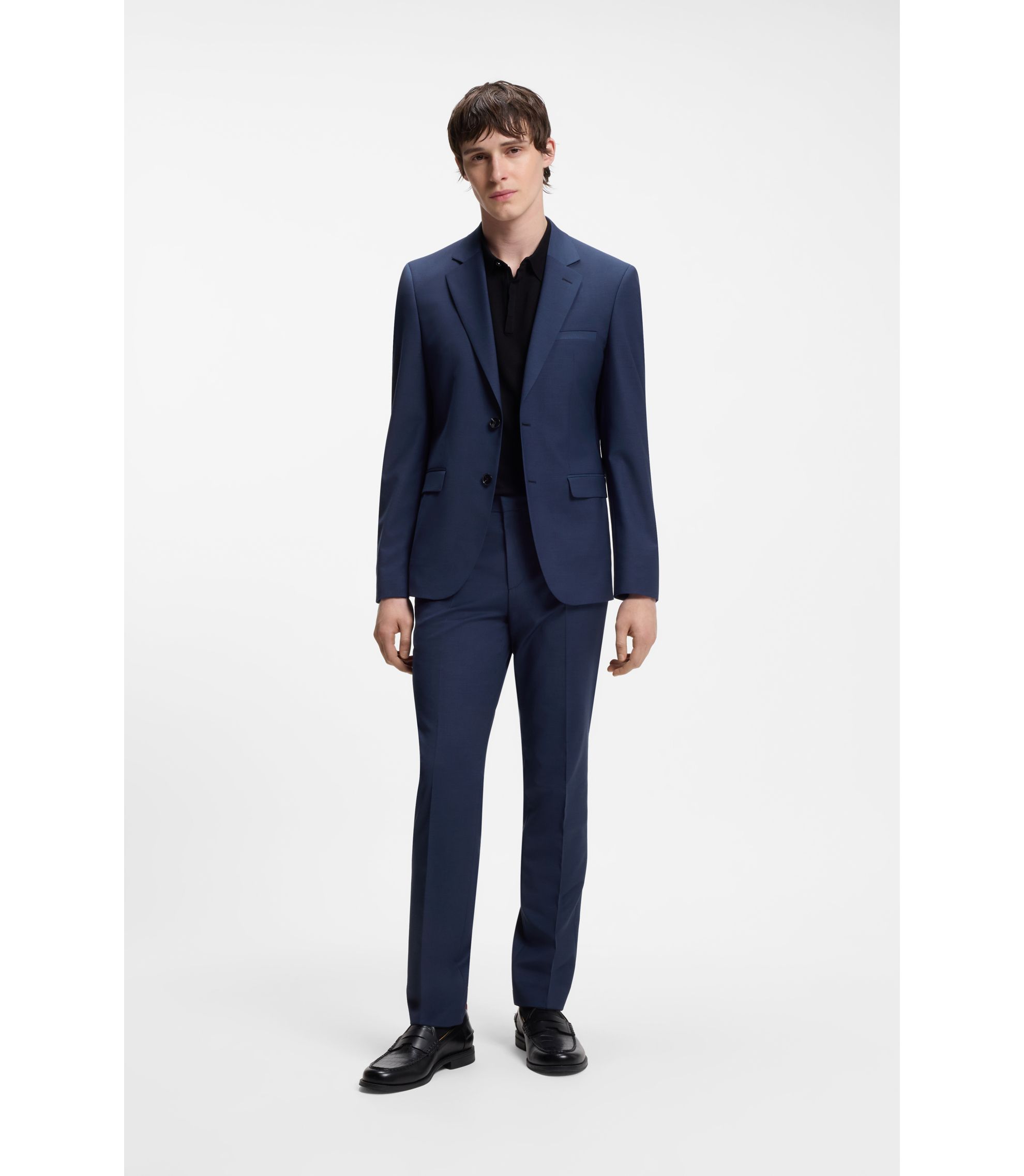 Extra Slim-Fit Zweiteiler aus Woll-Mix