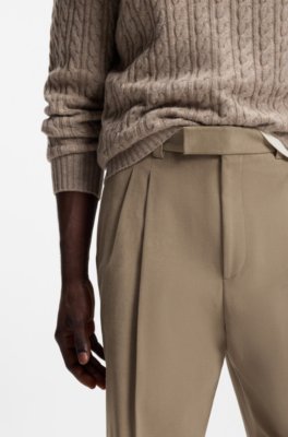 Boss Relaxed-fit formal trousers in Italian stretch cotton kostymbyxor herr – bild 3