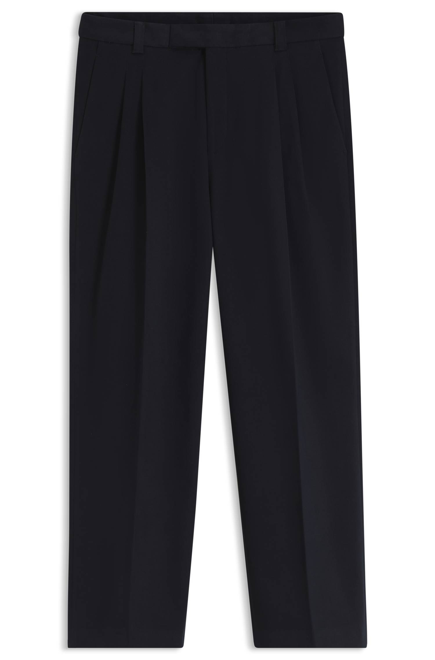 Boss Relaxed-fit formal trousers in Italian stretch cotton byxor herr – bild 4