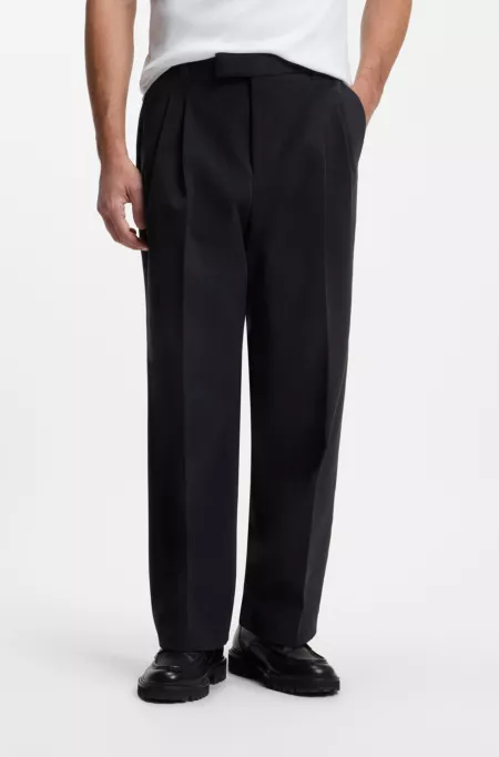 Pantalon Relaxed business en coton stretch italien