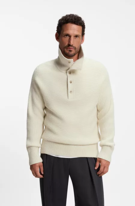 BOSS BY BECKHAM sweater in virgin wool and alpaca