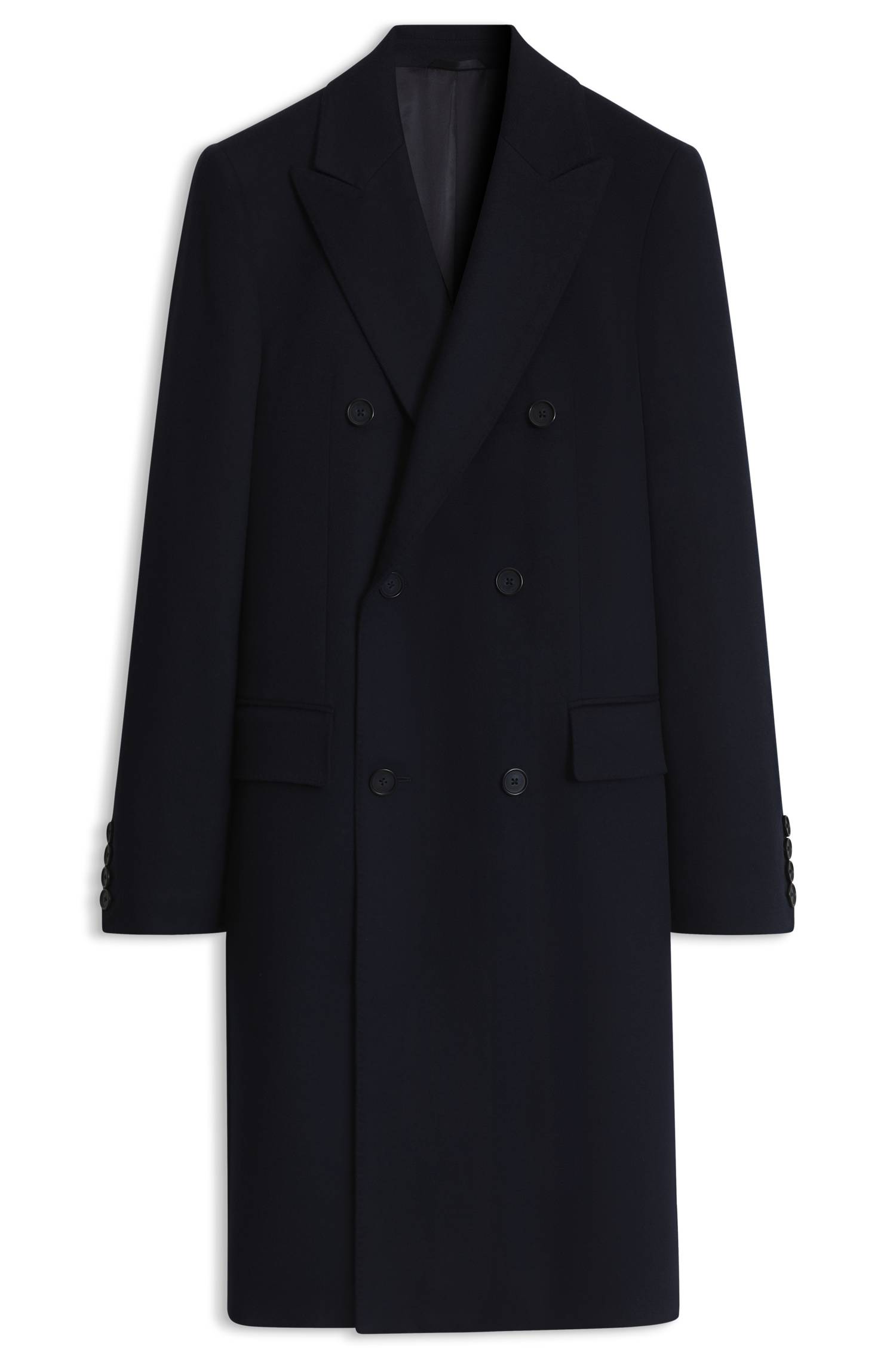 Boss BY BECKHAM long coat in virgin wool and cashmere kappor & rockar herr – bild 4