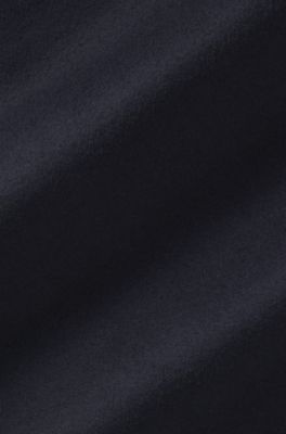 BOSS BY BECKHAM long coat in virgin wool and cashmere, Dark Blue