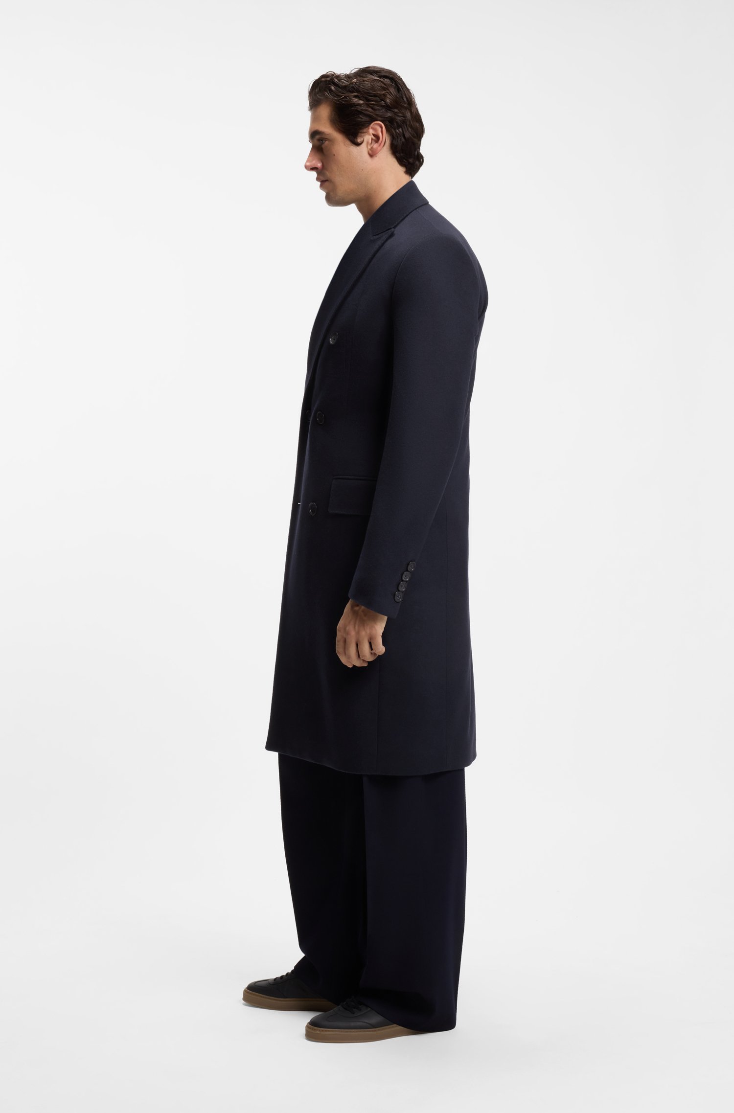Boss BY BECKHAM long coat in virgin wool and cashmere kappor & rockar herr – bild 2