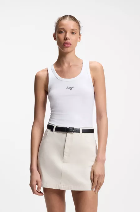 Extra Slim-Fit Tanktop mit Puff-Print-Logo