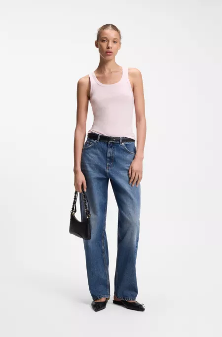 Extra-slim-fit tank top with puff-print logo