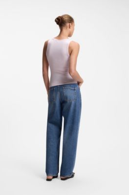 Extra-slim-fit tank top with puff-print logo