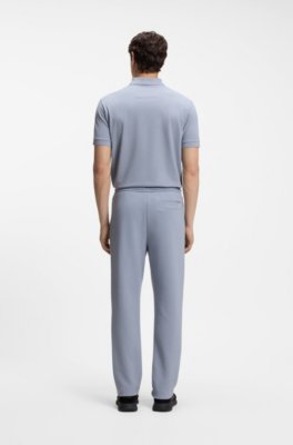 Boss Regular-fit tracksuit bottoms in cotton-blend piqué mjukisbyxor herr – bild 3