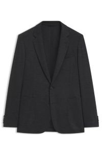 BOSS BY BECKHAM melange jacket in Italian virgin wool, Grey