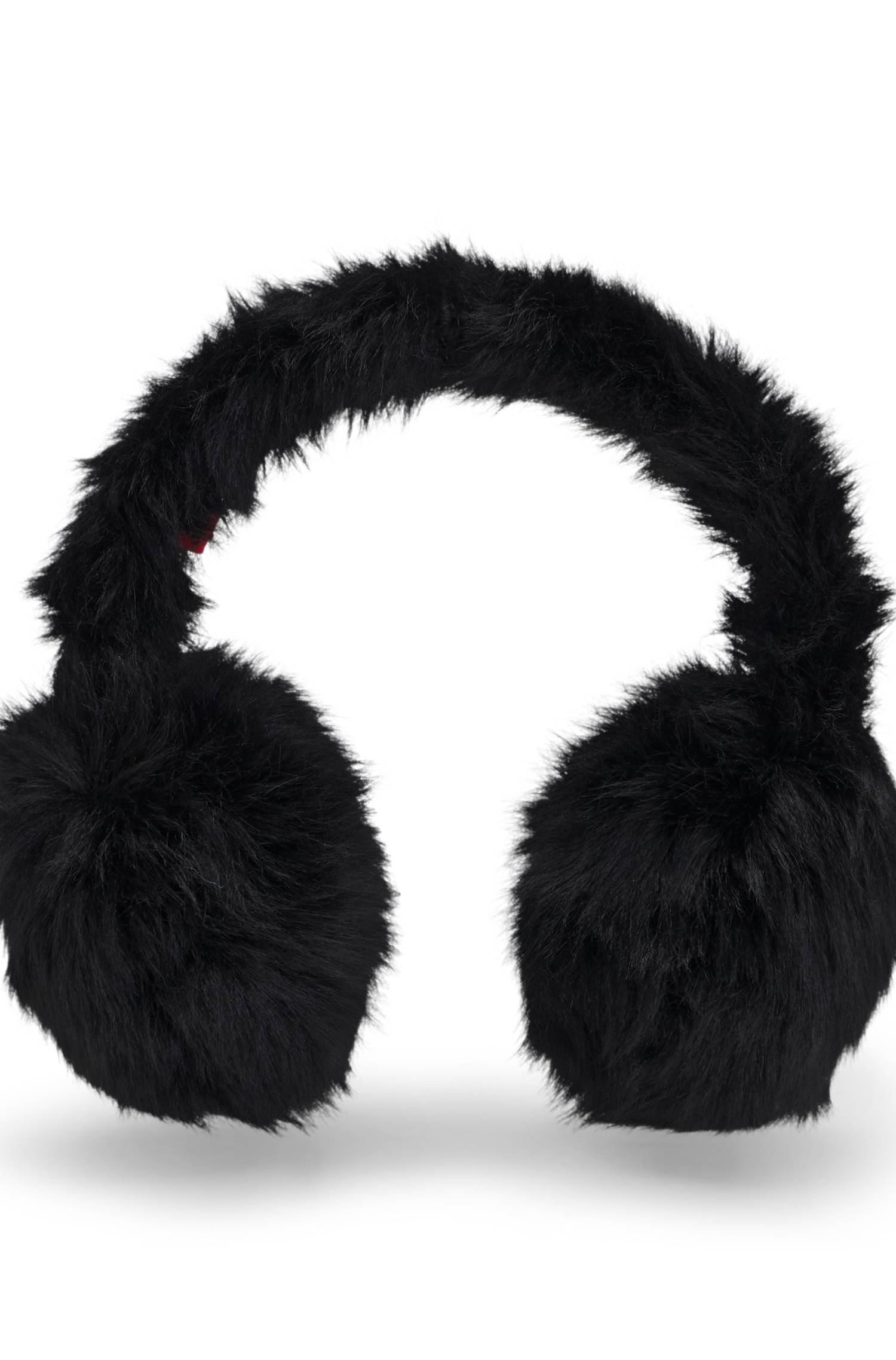 Hugo Faux-fur earwarmers with metallic logo detail håraccessoarer dam – bild 4