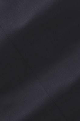 BOSS BY BECKHAM slim-fit suit trousers in wool and cashmere, Dark Blue