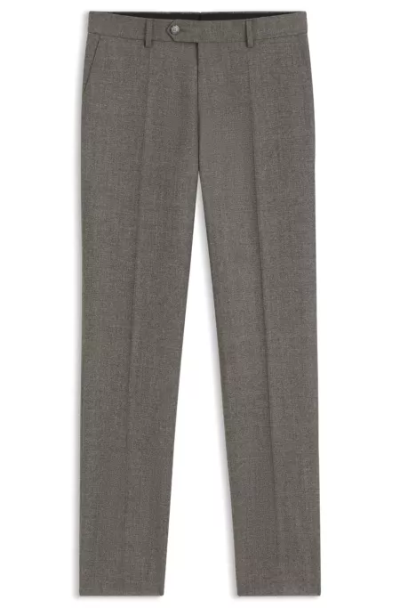 BOSS BY BECKHAM slim-fit suit trousers in Italian wool