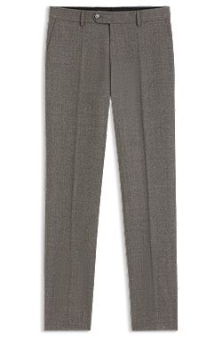 BOSS BY BECKHAM slim-fit suit trousers in Italian wool