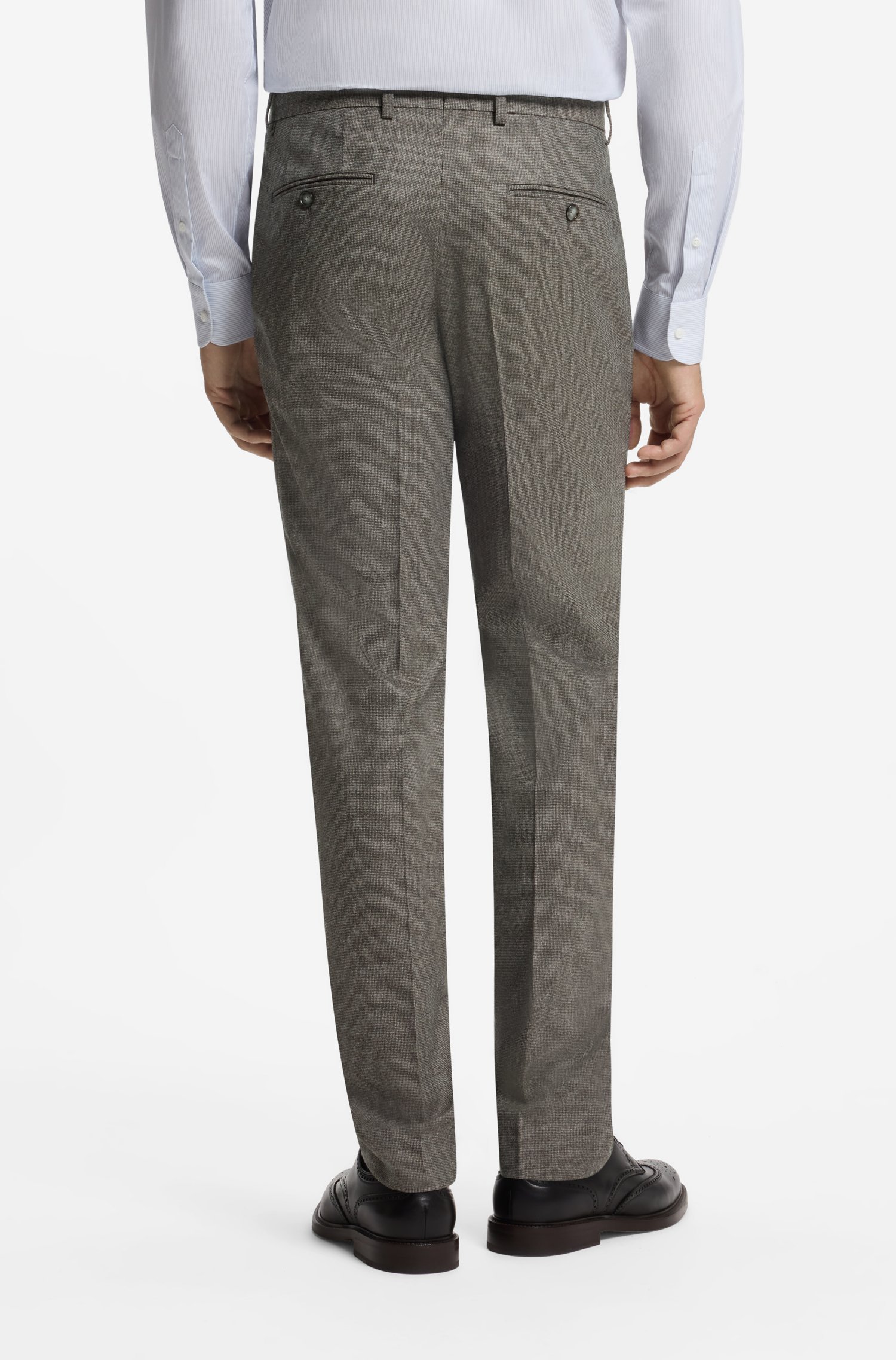 Boss BY BECKHAM slim-fit suit trousers in Italian wool byxor herr – bild 2