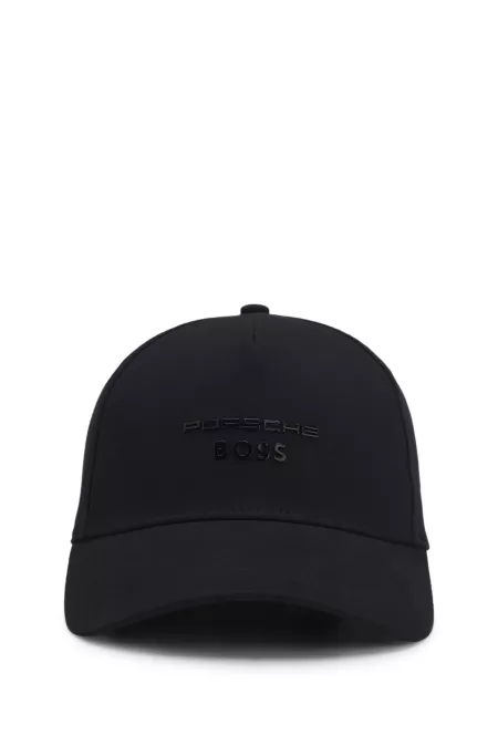 Porsche x BOSS stretch-cotton cap with gloss logo