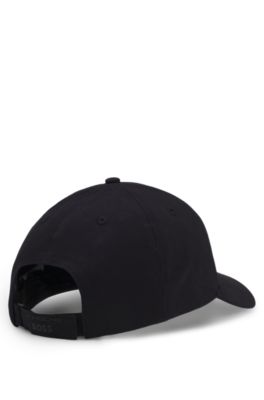 Porsche x BOSS stretch-cotton cap with gloss logo, Black