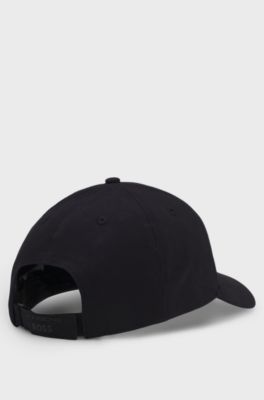 Porsche x BOSS Cappellino in cotone elasticizzato con logo lucido, Nero