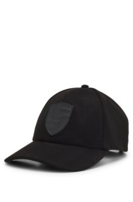Porsche x BOSS Signature Edition suede-effect cap, Black