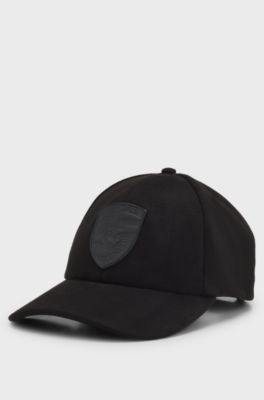 Porsche x BOSS Signature Edition-pet met su&egrave;de-effect, Zwart