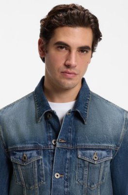 Boss BY BECKHAM blue denim jacket jeansjackor herr – bild 3