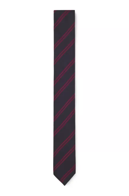 Elegante Krawatte mit diagonalem Streifenmuster