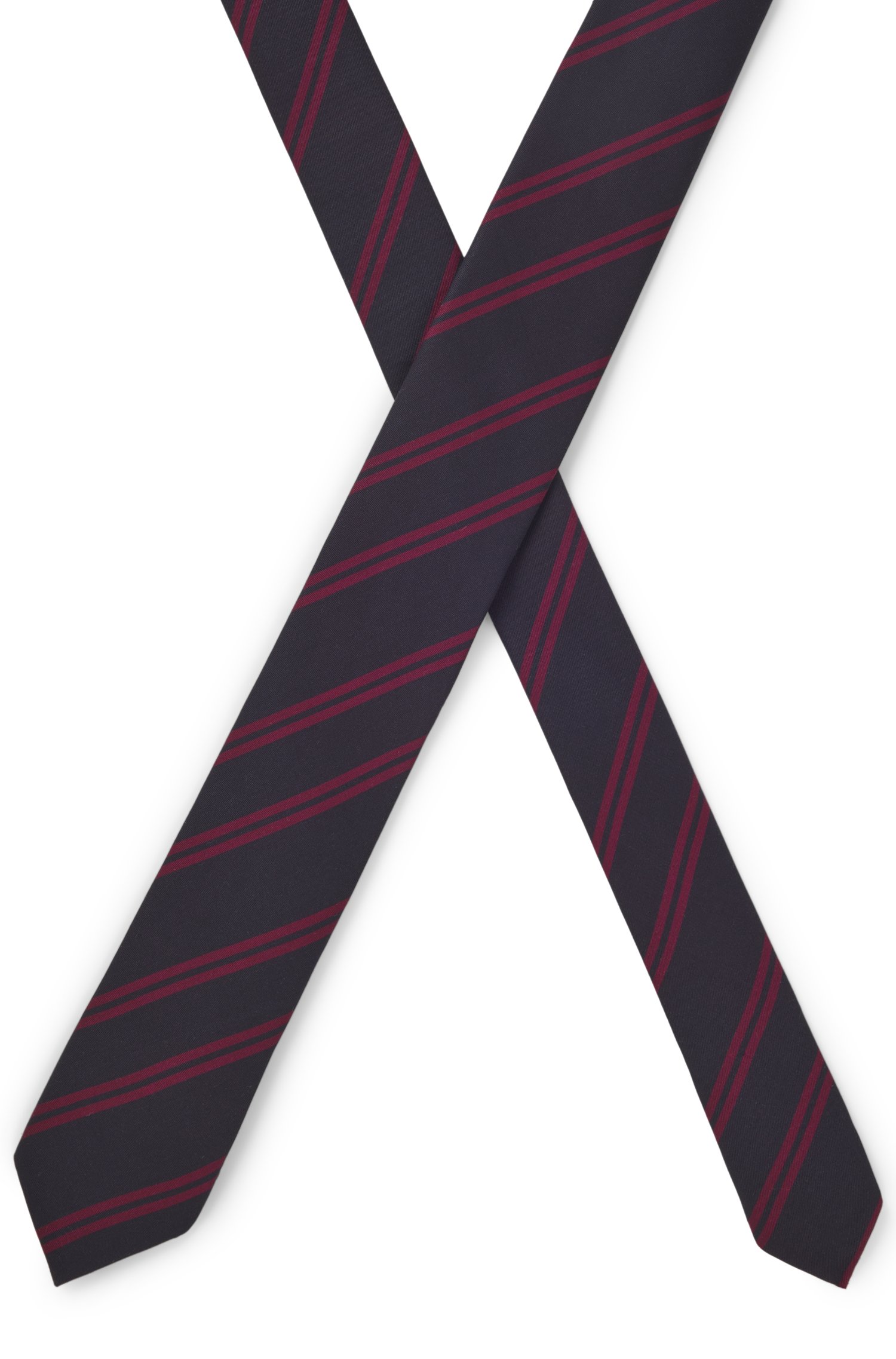 Boss Formalwear tie with a diagonal stripe design slipsar herr – bild 3