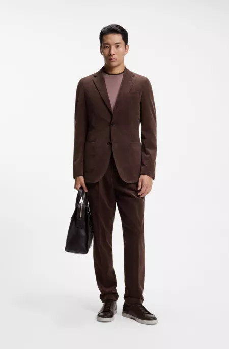 Blazer Slim en velours côtelé stretch