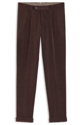 Boss Tapered-fit trousers in cotton-blend corduroy casual byxor herr – bild 4