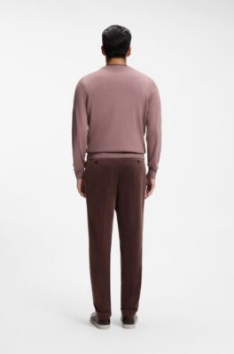 Boss Tapered-fit trousers in cotton-blend corduroy casual byxor herr – bild 2