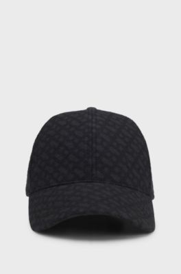 Wool baseball cap with Double B monogram, Dark Grey