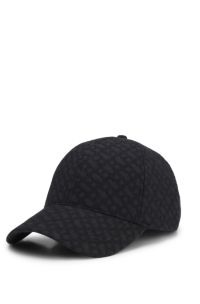 Wool baseball cap with Double B monogram, Dark Grey